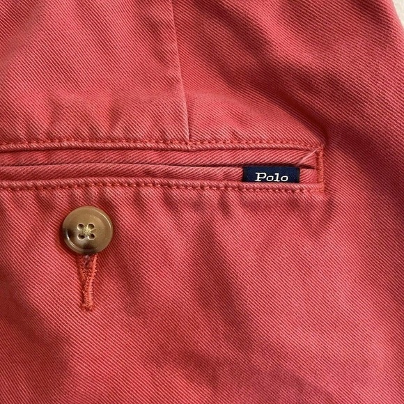 Polo Ralph Lauren 33 Classic Fit 9” Chino Shorts Salmon Pink Cotton Pock… - Picture 4 of 8